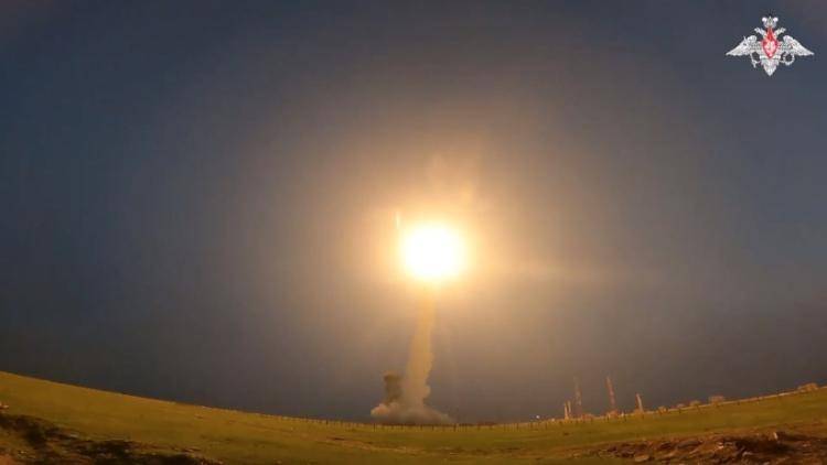 A missile launch in Russia