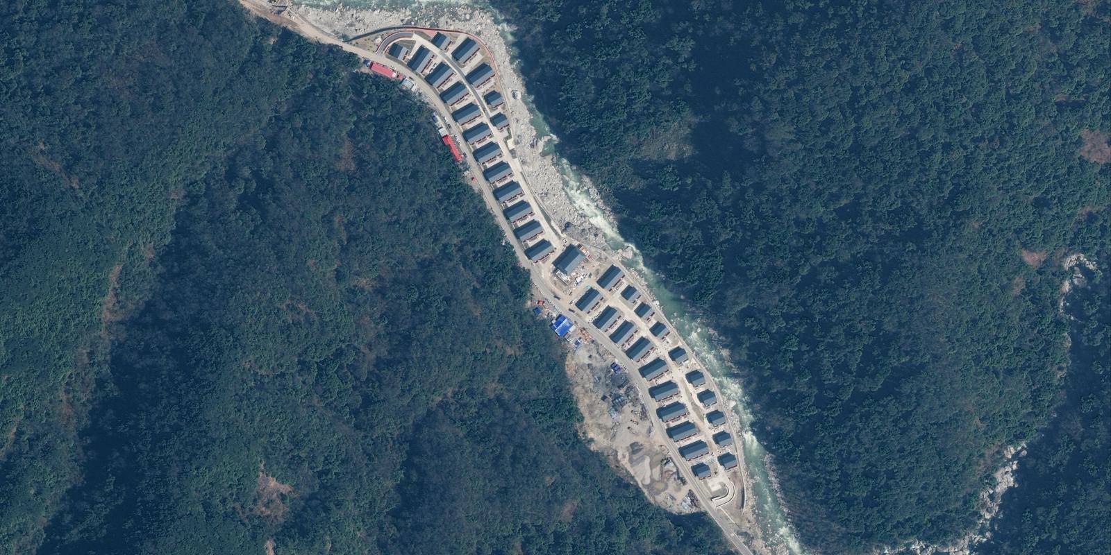 Damien Symon on X: Disputed land between #Bhutan & #China near Doklam  shows construction activity between 2020-21, multiple new villages spread  through an area roughly 100 km² now dot the landscape, is