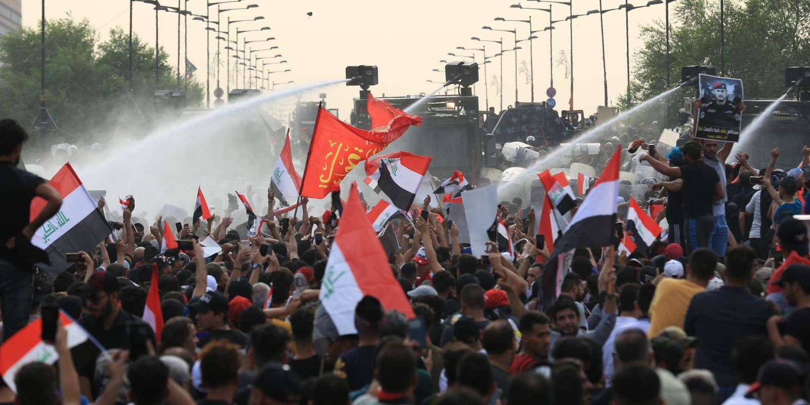 Photo of anti-government protests in Baghdad, 2019