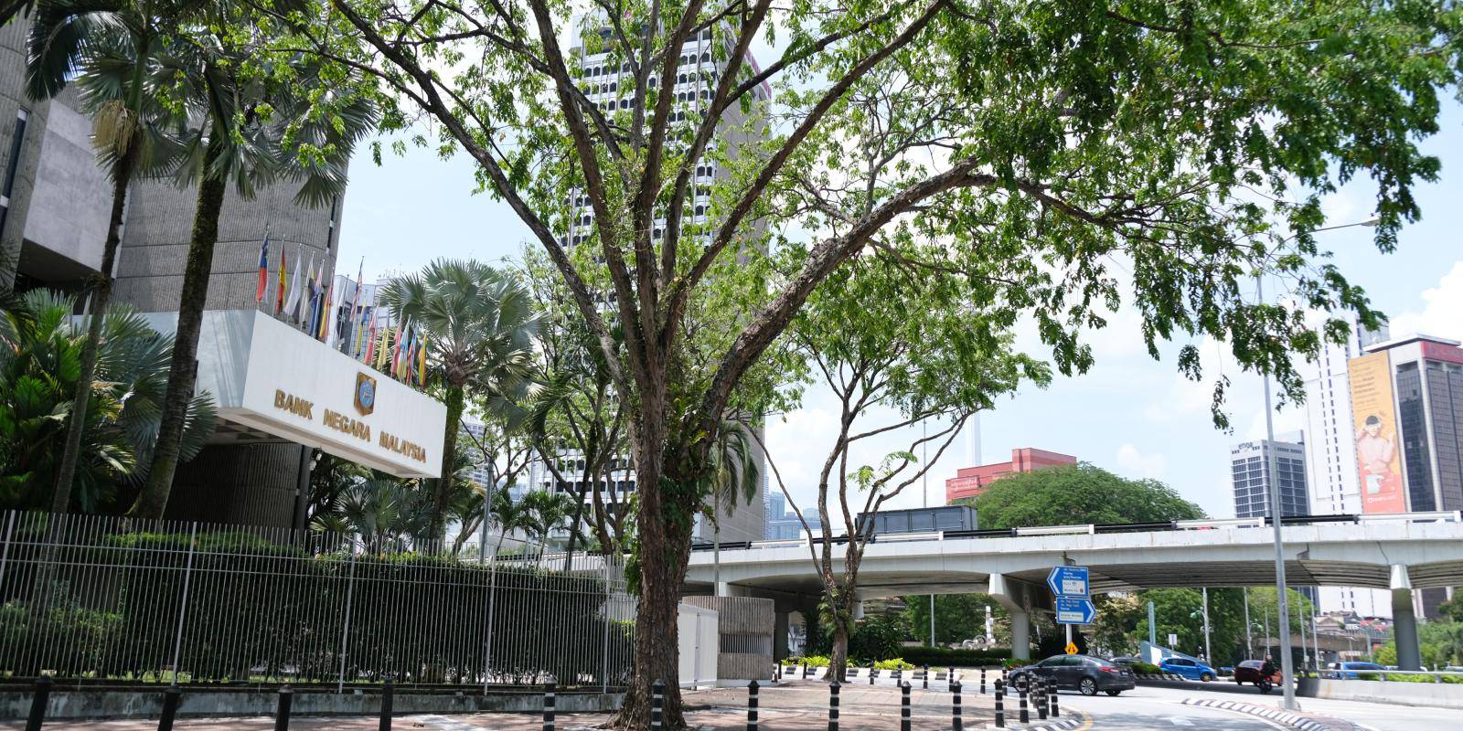 Photo of the headquarters of Bank Negara Malaysia in Kuala Lumpur