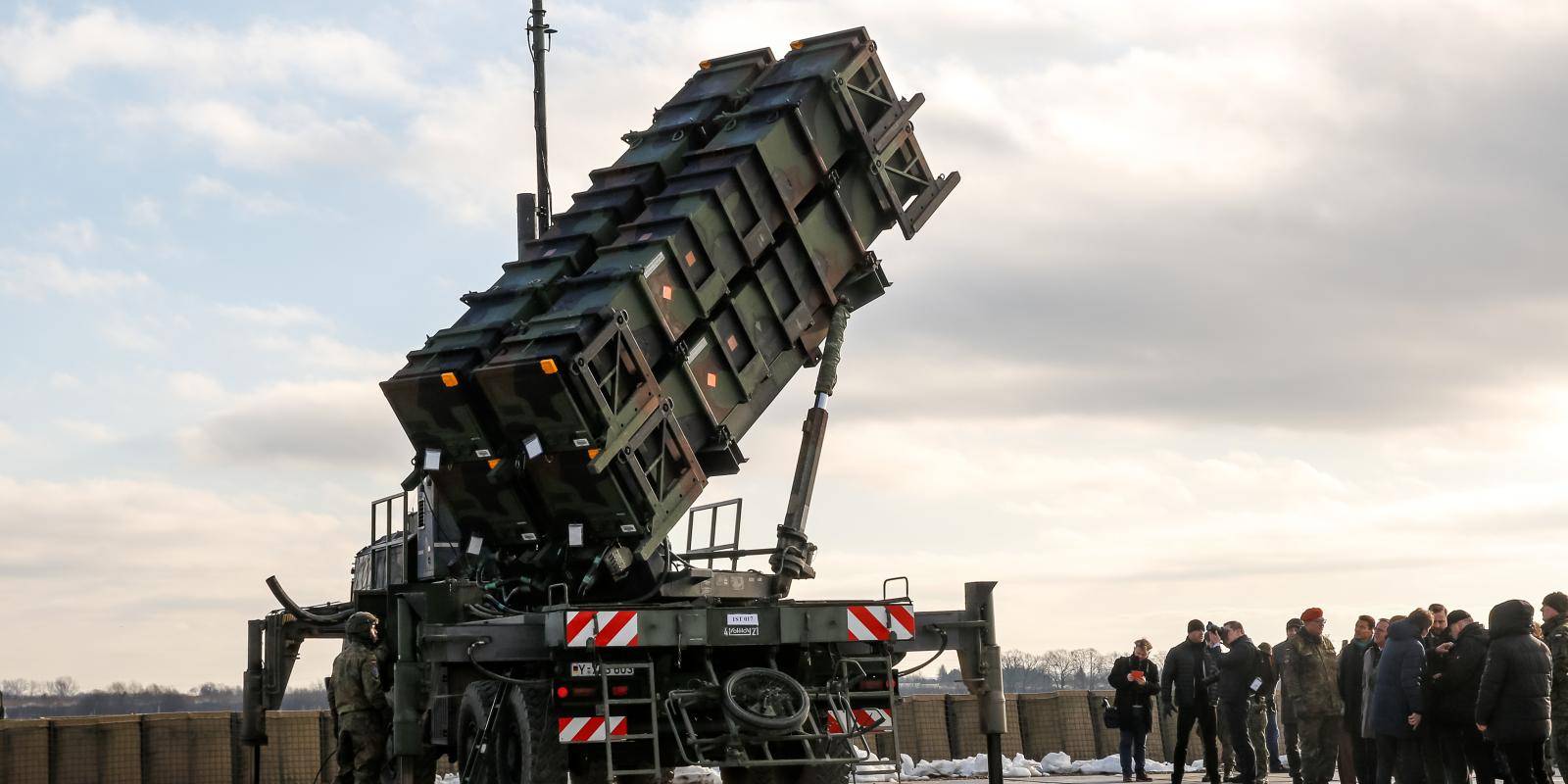 Patriot surface-to-air defence system batteries