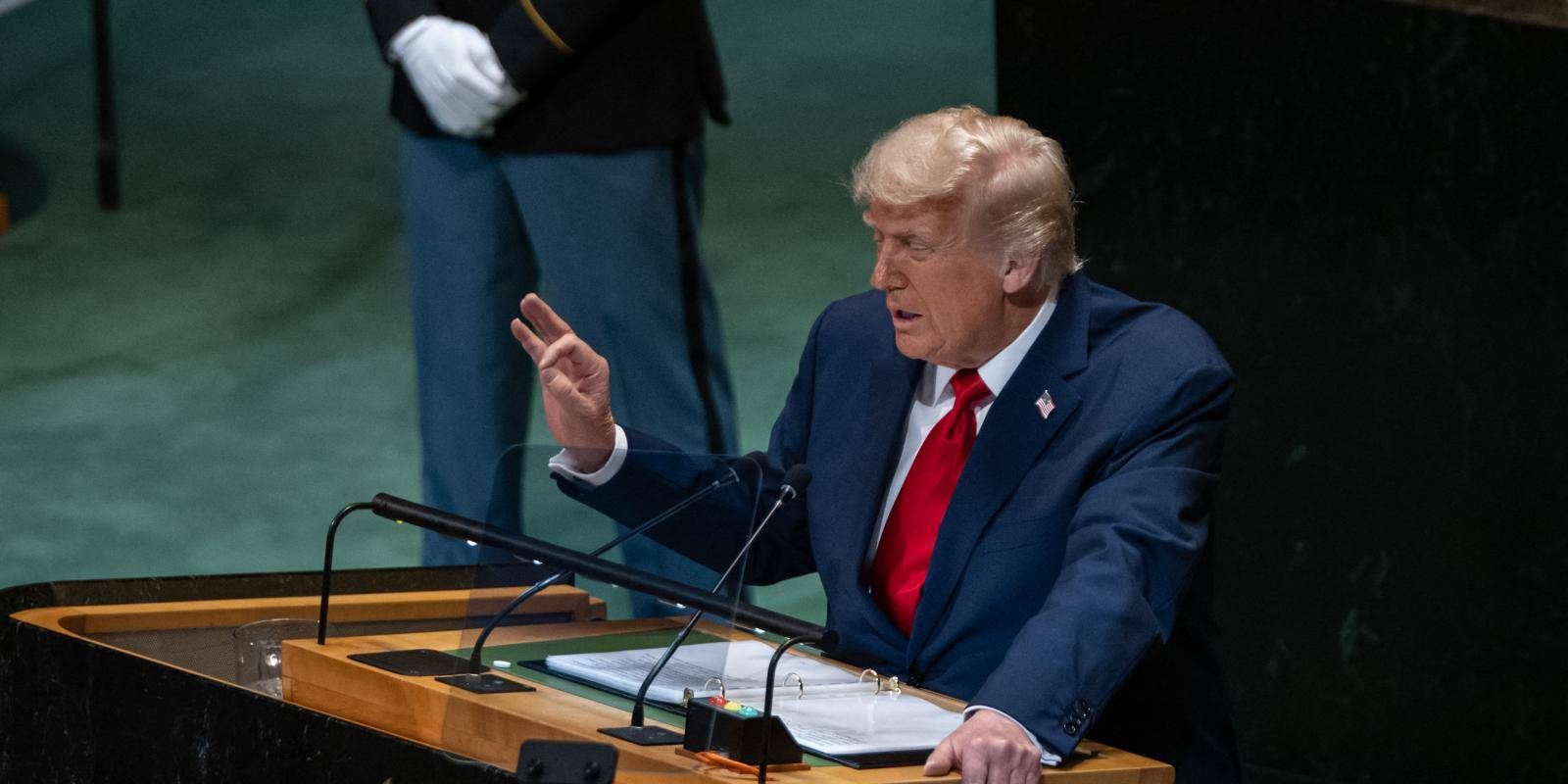 President Donald Trump at the UN