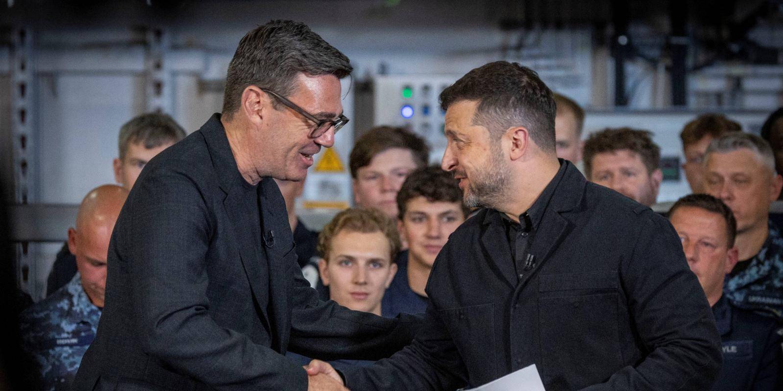 Photo of Andy Burnham meeting Volodymyr Zelenskyy, 27 July 2026