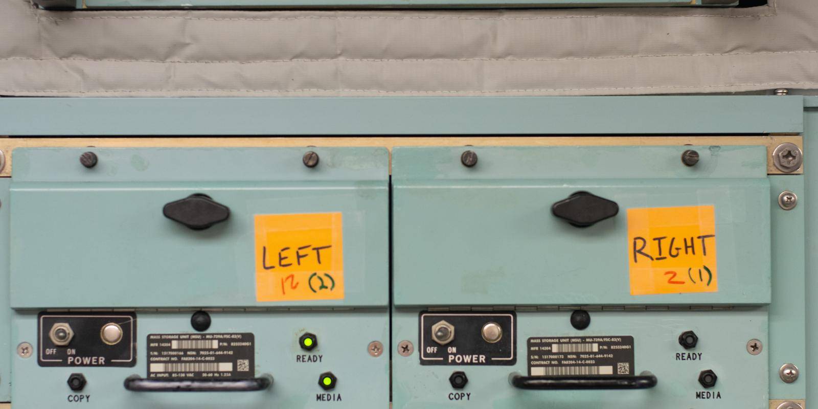 Control panels in an underground Launch Control Center outside Great Falls, Montana, on 1 July 2018. Photo: The Washington Post/Getty Images.