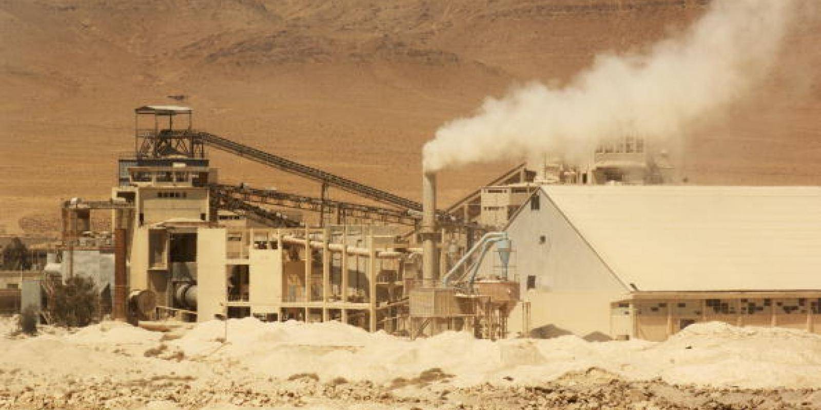 Phosphate ore mine near Damascus.