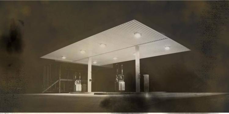 Libyan petrol station