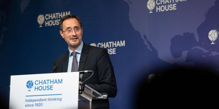 Dr Robin Niblett at the Chatham House Centenary Lifetime Award event. Photo by Suzanne Plunkett.