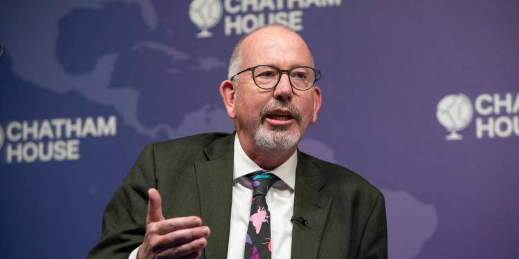 Professor Tim Benton at the Chatham House Centenary Lifetime Award event. Photo by Suzanne Plunkett.
