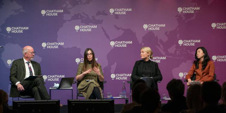 Panel at the Chatham House Centenary Lifetime Award event. Photo by Suzanne Plunkett.