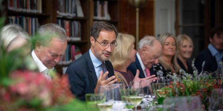 Chatham House director at a dinner event