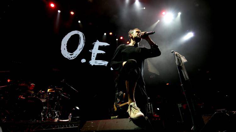 Singer Svatoslav (Slava) Vakarachuk of the band Okean Elzy performs at the Avalon on 13 March 2017 in Los Angeles, California. Photo: Getty Images.