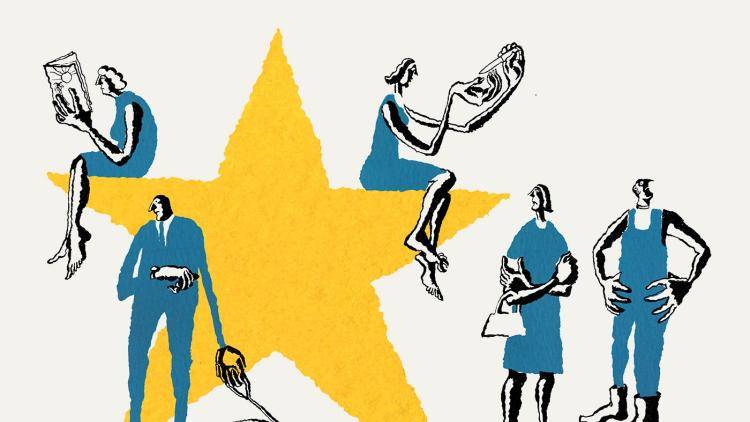 Hesitant Europeans illustration