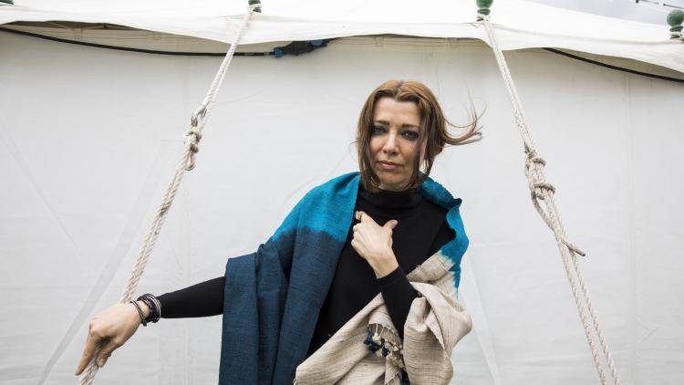 Elif Shafak at the Hay Festival on June 3, 2017