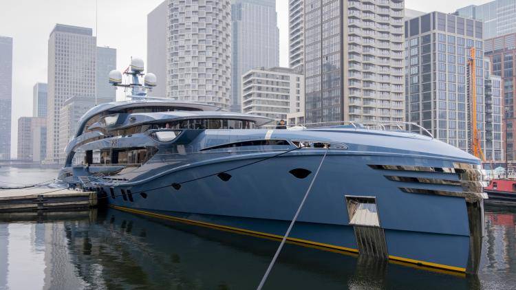 The £38 million superyacht Phi, owned by an unnamed Russian businessman, was seized in March as part of sanctions against Russia following its invasion of Ukraine
