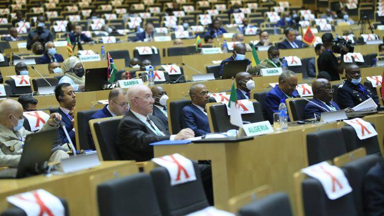The 14th Ordinary Session of the Specialized Technical Committee on Defense, Safety and Security meeting in Addis Ababa, Ethiopia on May 12, 2022. Photo by Minasse Wondimu Hailu/Anadolu Agency via Getty Images.