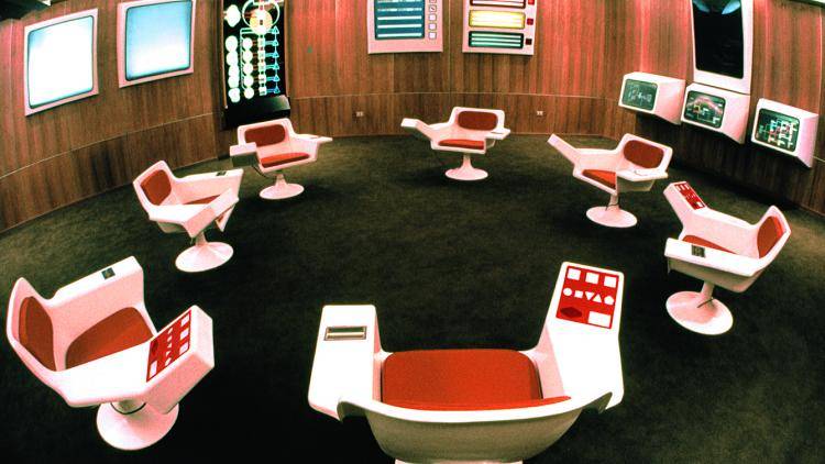 The operations room of Project Cybersyn in Chile, 1973