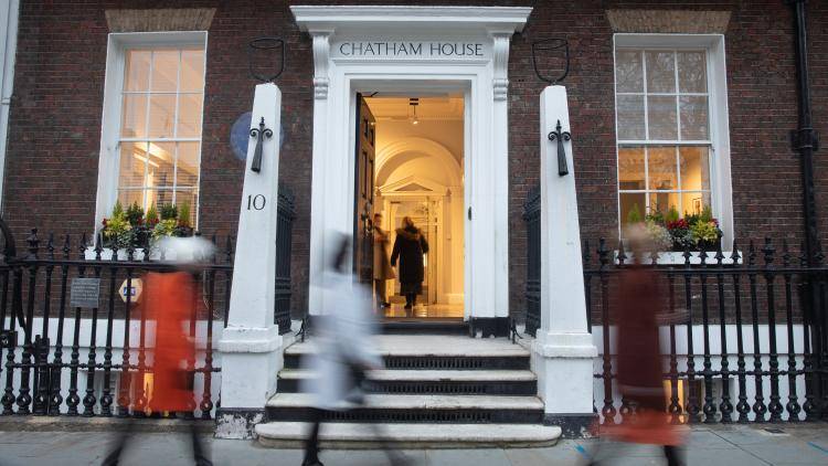 People walking outside Chatham House