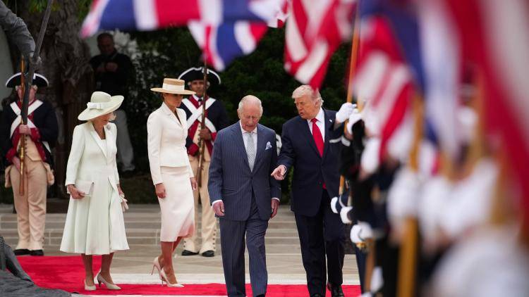 King Charles III and President Donald Trump