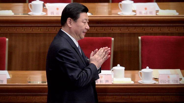 Xi Jinping arrives for the third plenary meeting of the National People's Congress. Photo: Feng Li/Getty Images