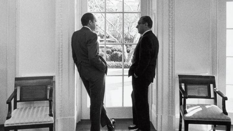 Kissinger with Richard Nixon. Photo: Frederic Lewis/Hulton Archive/Getty Images