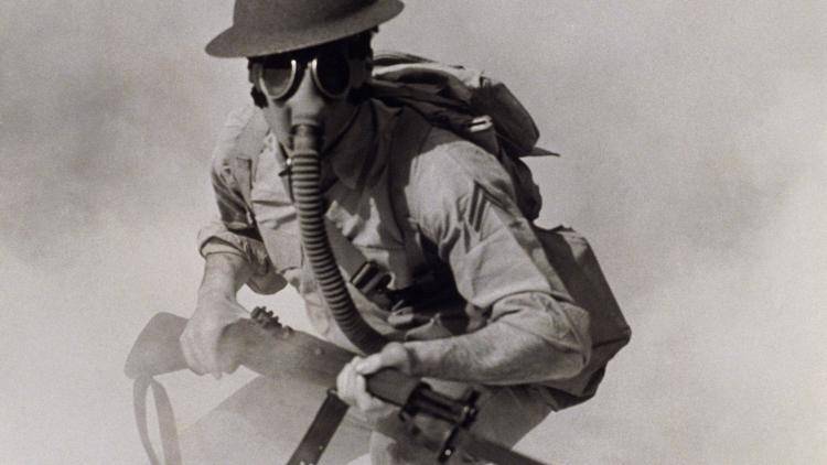 Poison gas brings horror to the battlefield, be it in the Great War or today in Syria. Photo: Getty Images