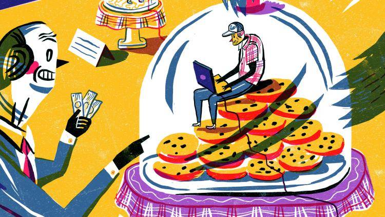 The internet's cookie monsters are harvesting your secrets. Illustration: Jakob Hinrichs