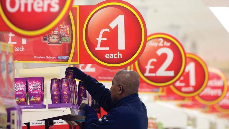 Simms attacks the mega-supermarket's cut-price consumerism. Photo: Simon Dawson/Bloomberg via Getty Images