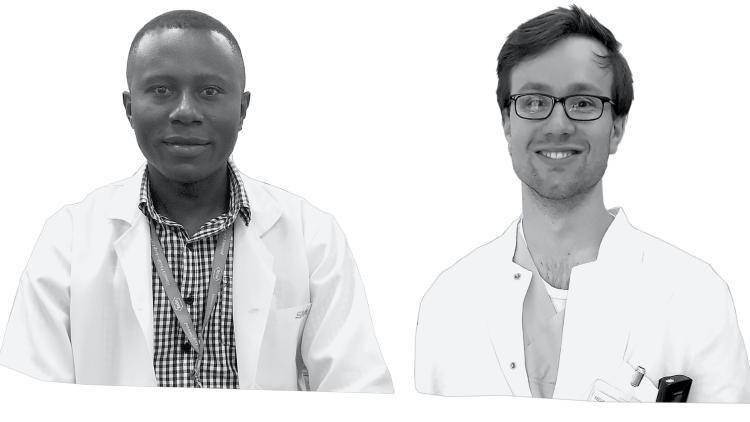 Mwape Chisonde (L) and Johannes Wagner (R)