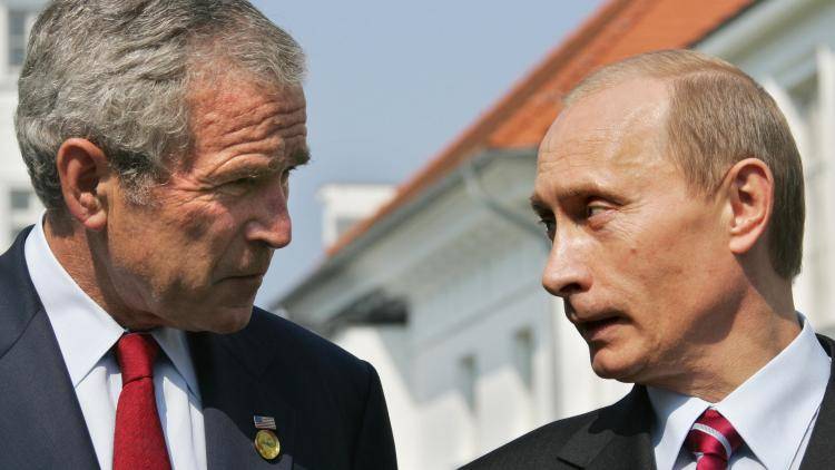 US President George W. Bush and Russian President Vladimir Putin 