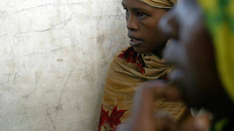 A newly arrived Somali woman from Mogadishu, a fugitive from the war