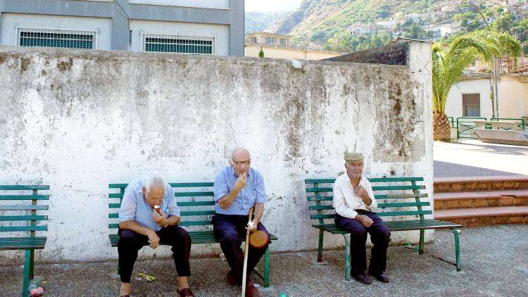 Villagers in San Luca in the southern Calabrian heartland of the ’Ndrangheta