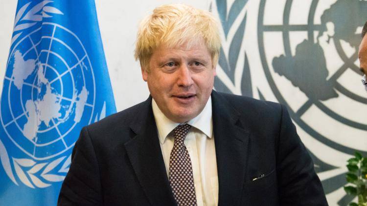 UK Foreign Secretary Boris Johnson at the UN Headquarters in New York