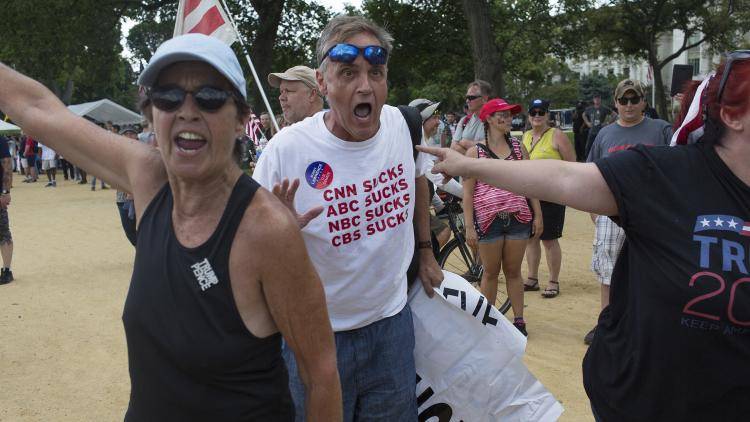 Fans of Donald Trump prepare for his inauguration in Washington 