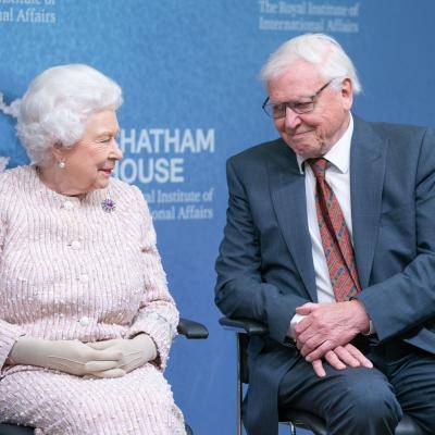 Sir David Attenborough and HM The Queen at the CH Prize
