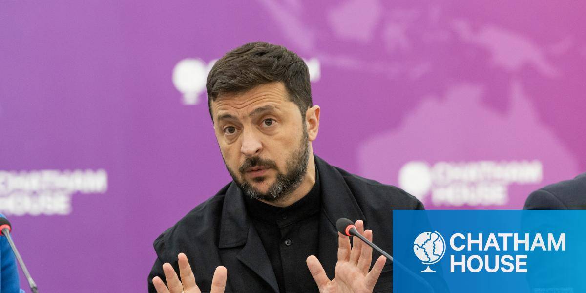 President Zelenskyy speaking at Chatham House