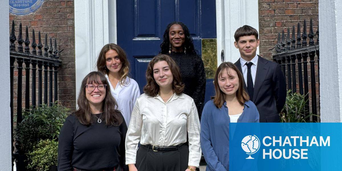 A group shot of Chatham House's 2025 interns 