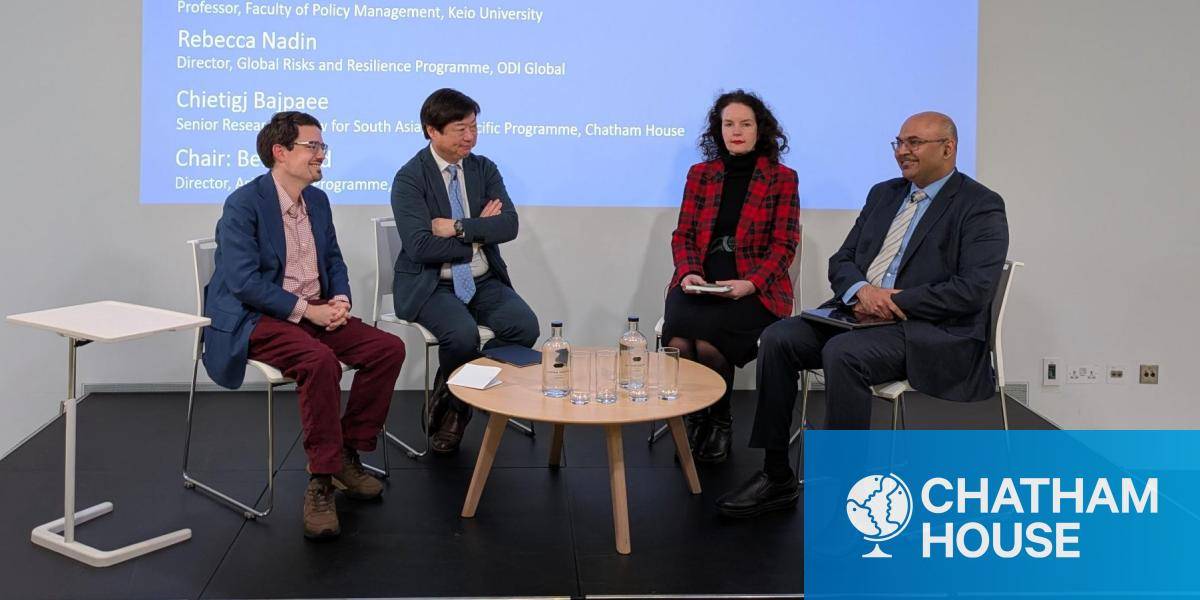 Speakers at the Chatham House/ Japan House event.