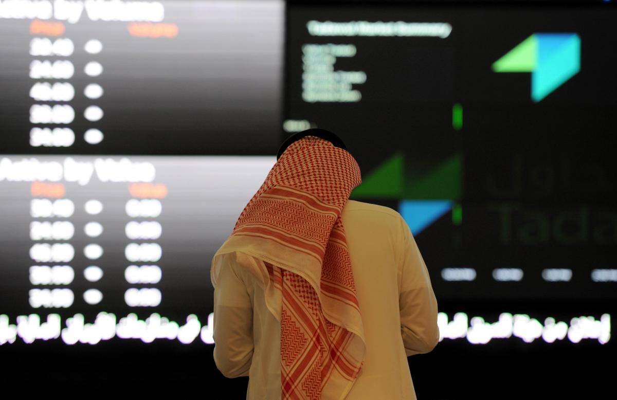 A Saudi investor at the Tadawul (the Saudi Stock Exchange) in Riyadh, on 15 June 2015. Photo: Getty Images.