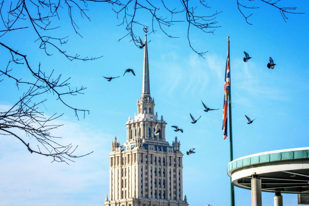 The Union Jack flying outside the UK embassy in Moscow on 6 March 2018. Photo: Mladen Antonov/AFP/Getty Images.