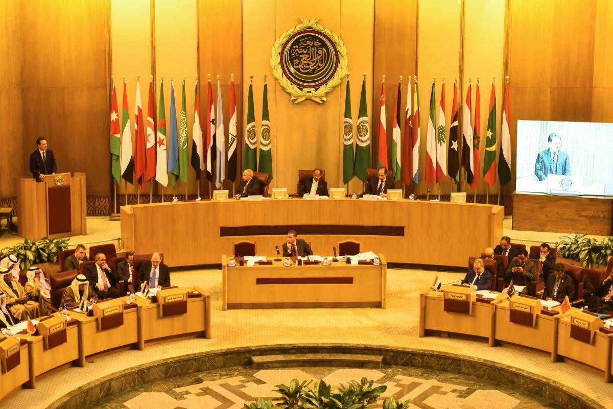 Arab foreign ministers meet at the Arab League headquarters in Cairo during an extraordinary session to discuss their stance on Jerusalem and the US decision to relocate its embassy to the holy city, 1 February 2018. Photo: Mohamed El-Shahed/Getty Images
