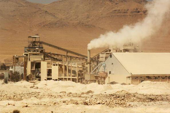 Phosphate ore mine near Damascus.