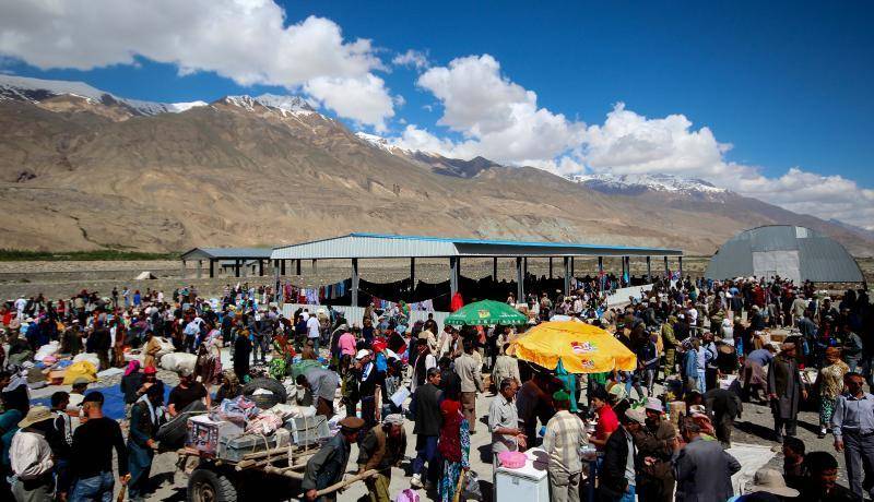Ishkashim Market, located between the borders of Afghanistan and Tajikistan, June 2012. Photo: Stephen Lioy