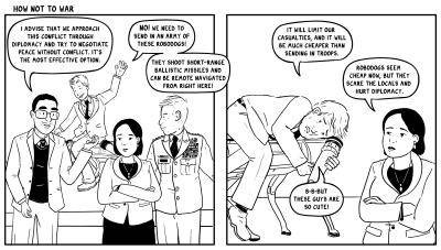 International Relations: The 'how not to' guide, comic strip 2