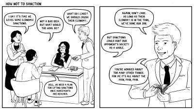 International Relations: The 'how not to' guide, comic strip 3