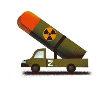 An illustration of a nuclear missile launcher