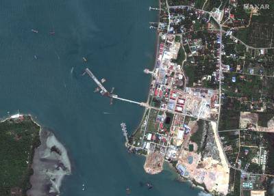 Satellite image of Ream naval base, Cambodia, June 2023