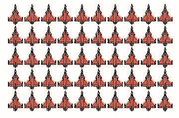 graphic representation of number of French planes capable of carrying nuclear missiles