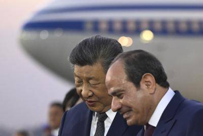 China’s leader Xi Jinping, left, with President Abdel-Fattah el-Sisi of Egypt upon his arrival in Cairo on 1 September, 2026. Key to Xi’s global strategy is his influencing of Global South countries. 