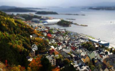 Alesund, a town in Norway lying beside the Borgund Fjord. Photo:Getty Images/Flickr RF