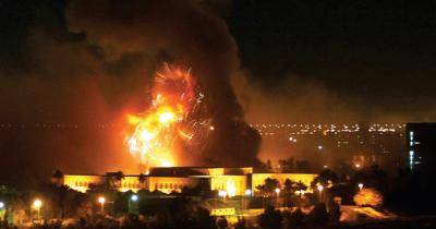 Baghdad's presidential palace is bombed in 2003 in a US 'shock and awe' raid. Photo: RamziHaidar/AFP/Getty Images
